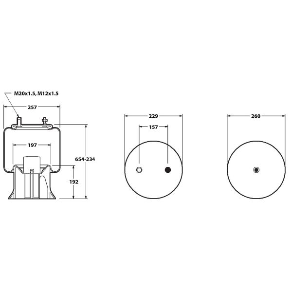 GRANNING 15630F FIRESTONE AIRSPRING  - FRUEHAUF