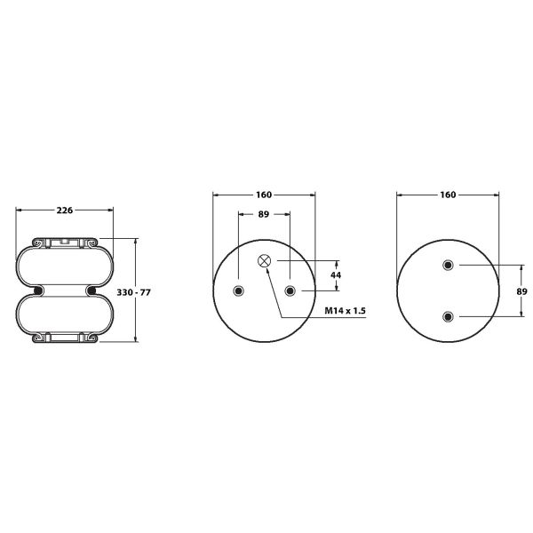 GRANNING 15710F FIRESTONE AIRSPRING CONVOLUTED - SCAN
