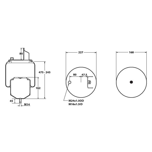 GRANNING 92500F FIRESTONE AIRSPRING  - VOLVO