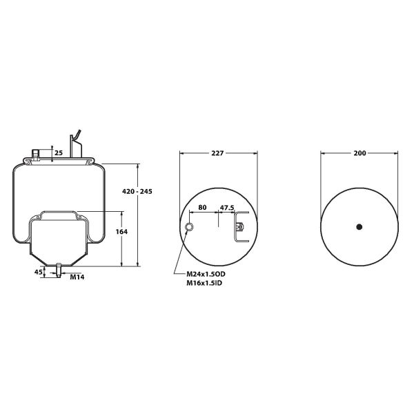 GRANNING 93914F FIRESTONE AIRSPRING  - VOLVO