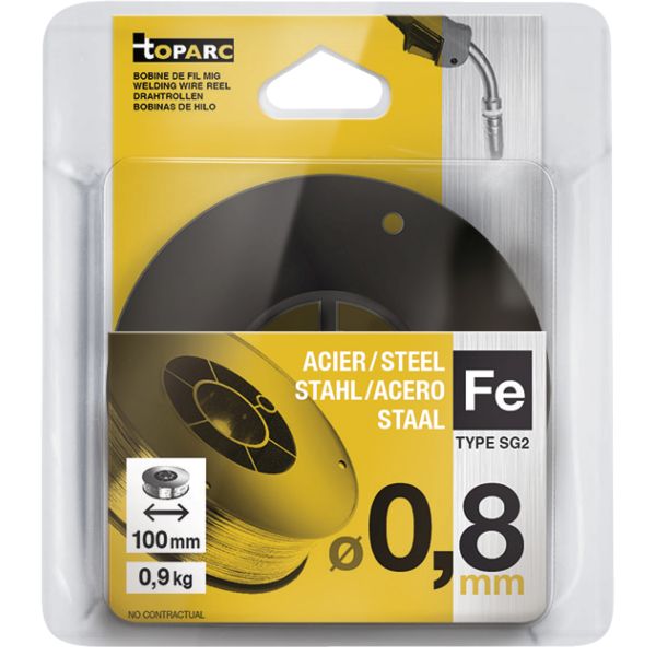 GYS 086609 0.8 MIG BARE WIRE 0.9KG D100
