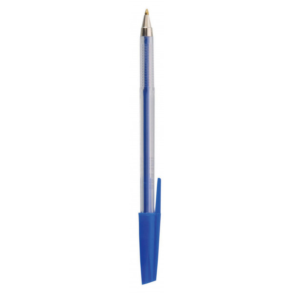 Lyreco 4679411 Focus Blue Medium Ball Pen X50
