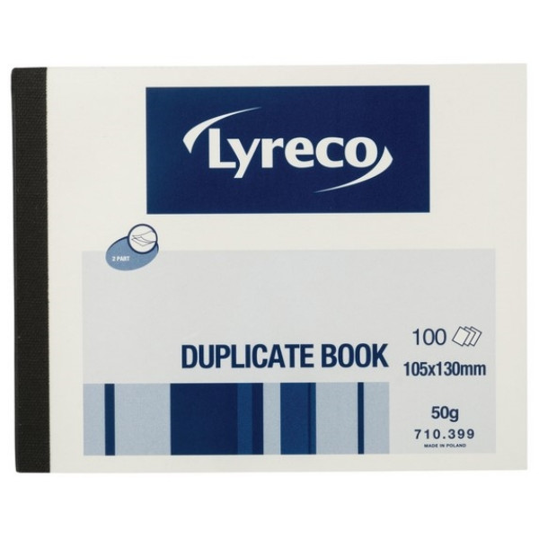 Lyreco 710399 Duplicate Book 100 Sheet 130x105mm