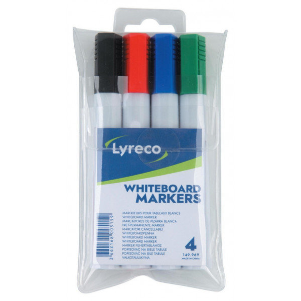 Lyreco 149969 Asorted Bullet Whiteboard Marker X4