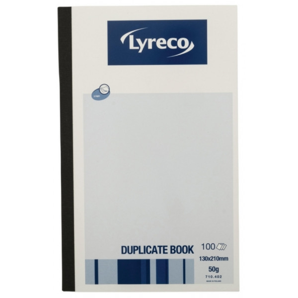 Lyreco 710402 Duplicate Book 100 Sheet 213x127mm