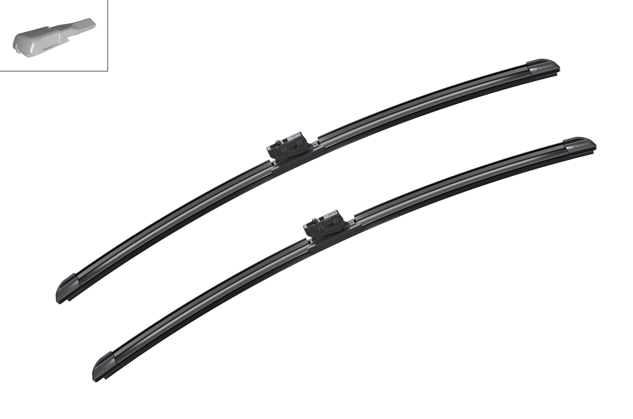 Bosch 3397009844 2x Wiper Blades (Pair) Flat / Aero type