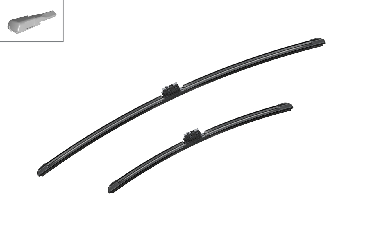 Bosch 3397014180 2x Wiper Blades (Pair) Flat / Aero type