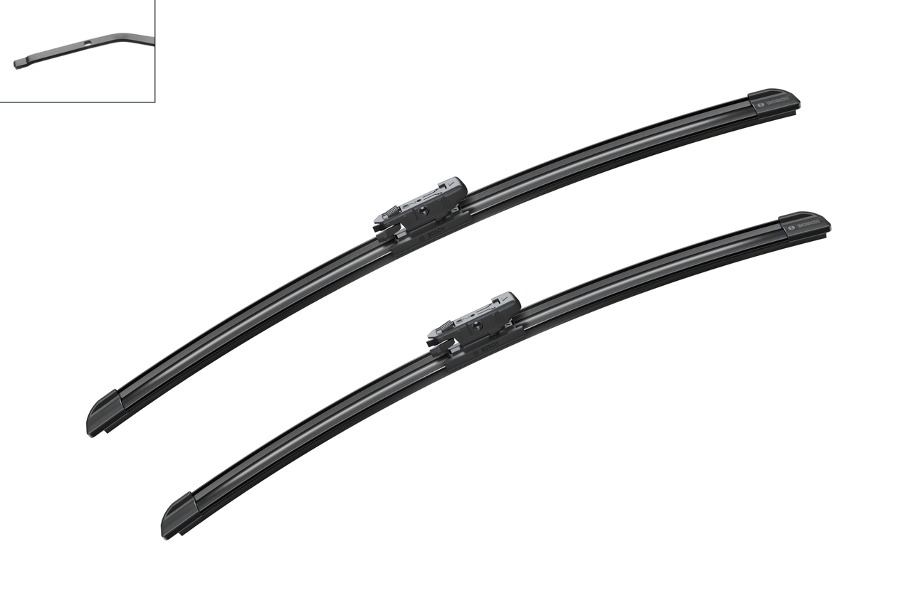 Bosch 3397014530 2x Wiper Blades (Pair) Flat / Aero type