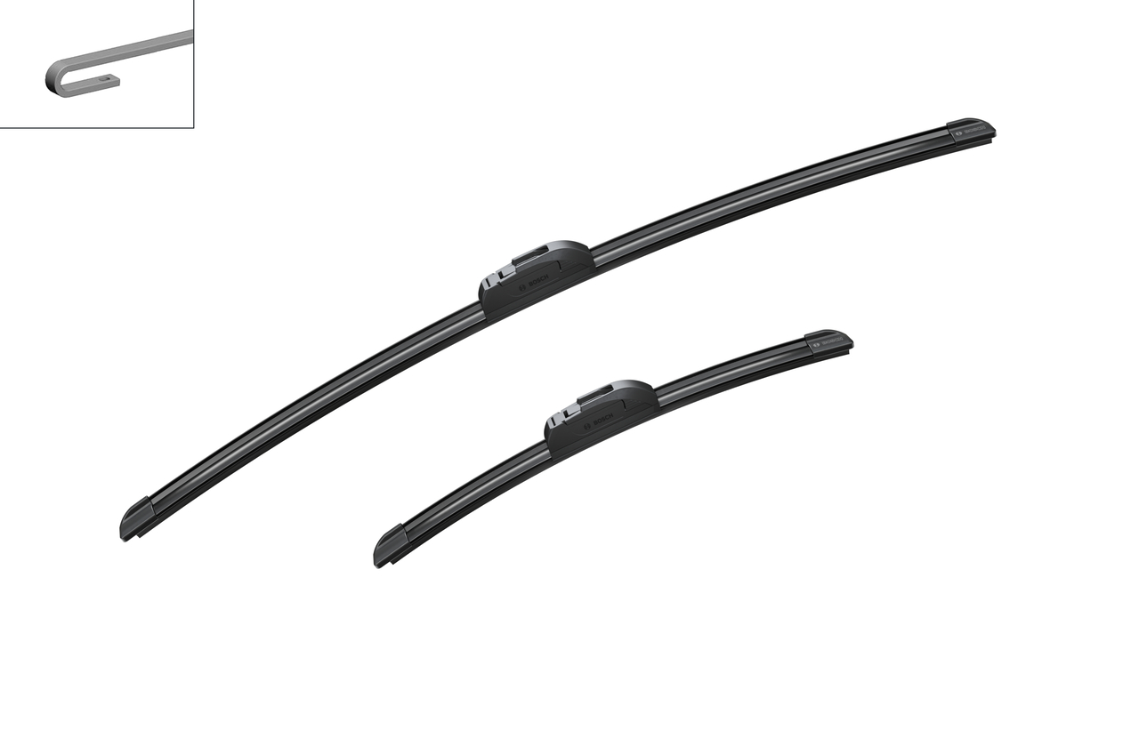 Bosch 3397014534 2x Wiper Blades (Pair) Flat / Aero type