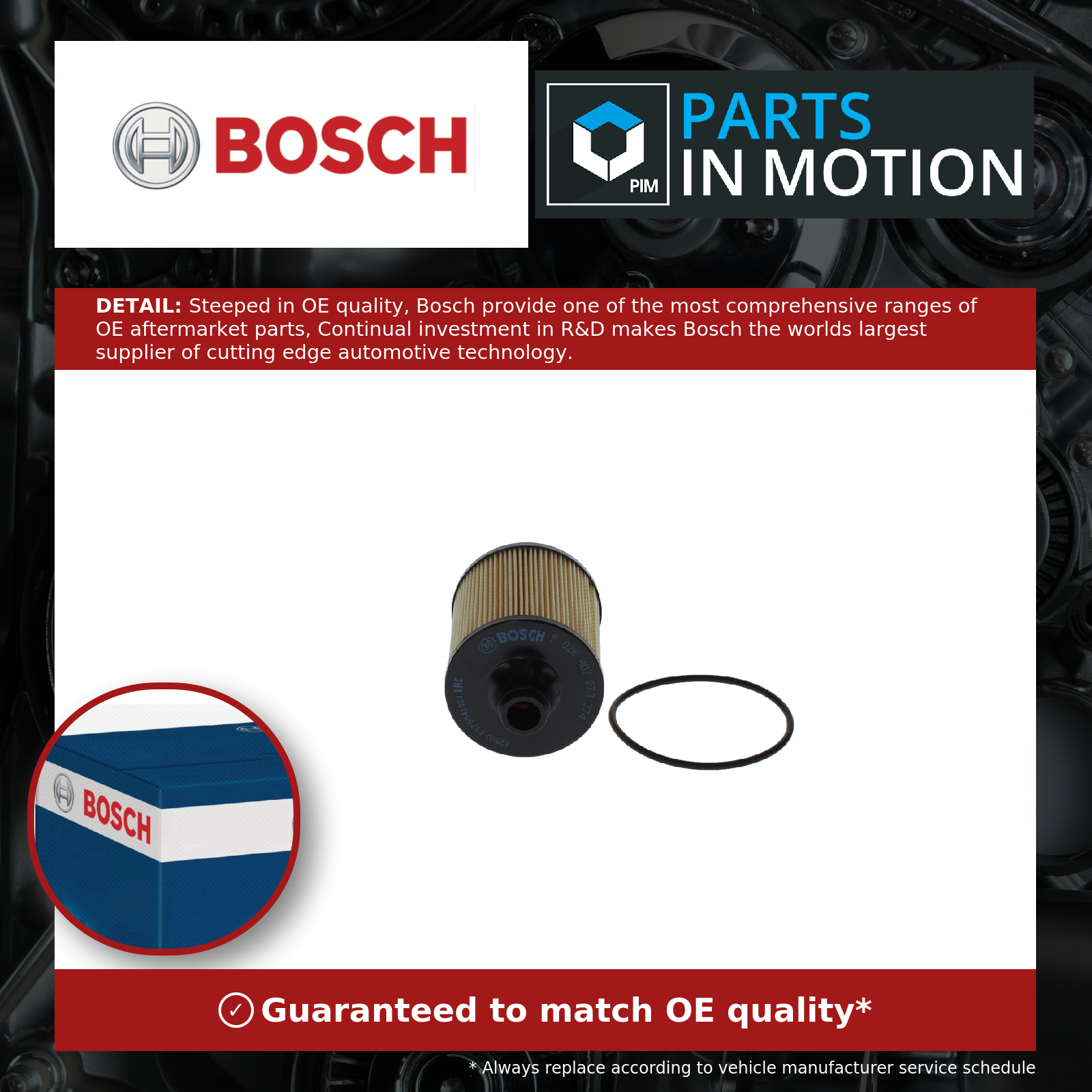Bosch Oil Filter F026407273 [PM1837433]