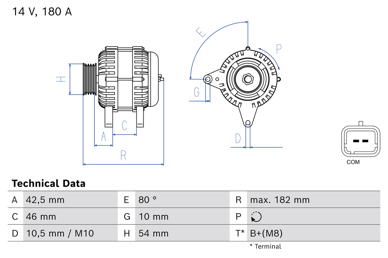Bosch 0986084650 Alternator