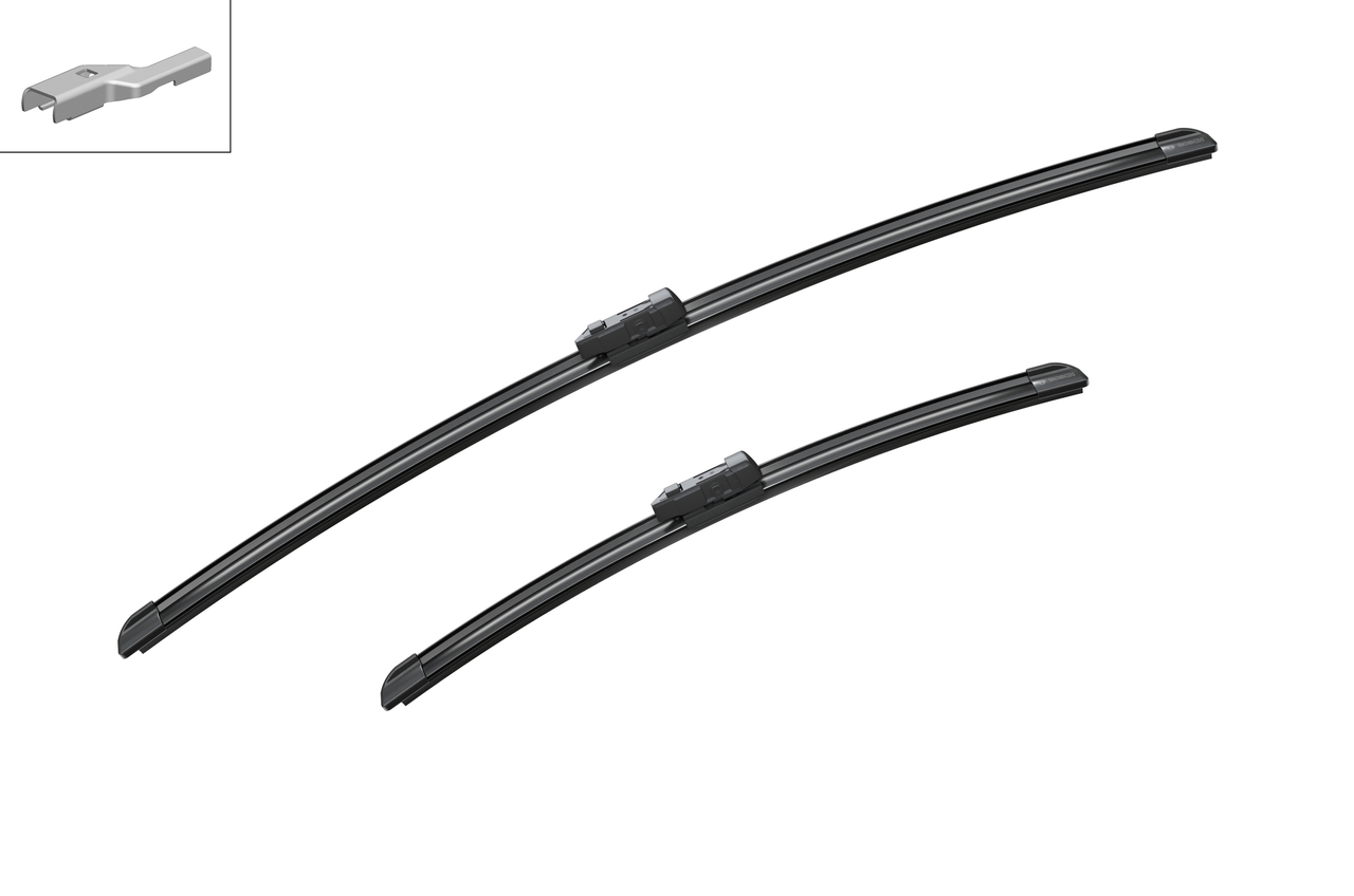 Bosch 3397014544 2x Wiper Blades (Pair) Flat / Aero type
