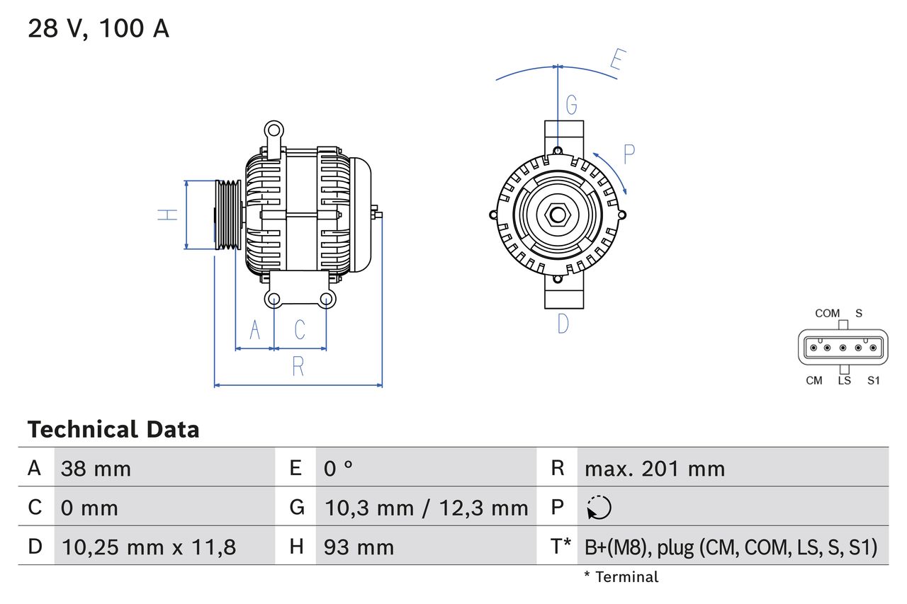 Bosch 0986084290 Alternator