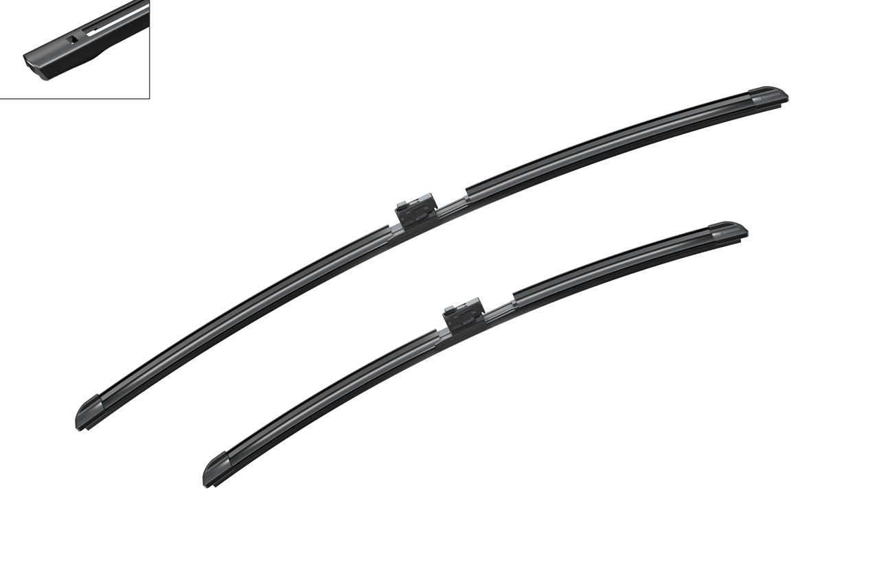 Bosch 3397014728 2x Wiper Blades (Pair) Flat / Aero type