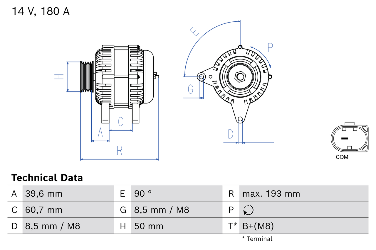 Bosch 0986085980 Alternator