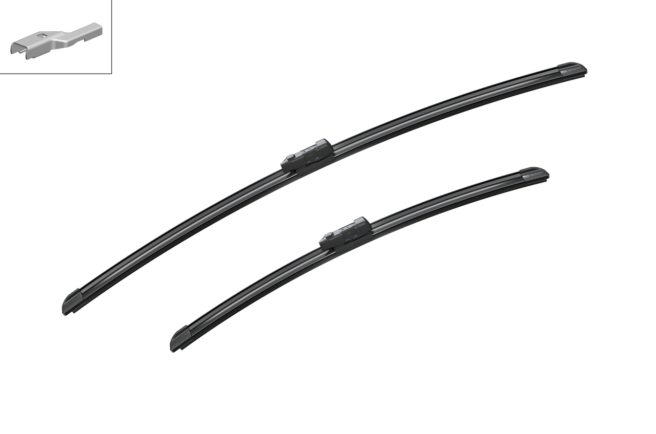 Bosch 3397014871 2x Wiper Blades (Pair) Flat / Aero type