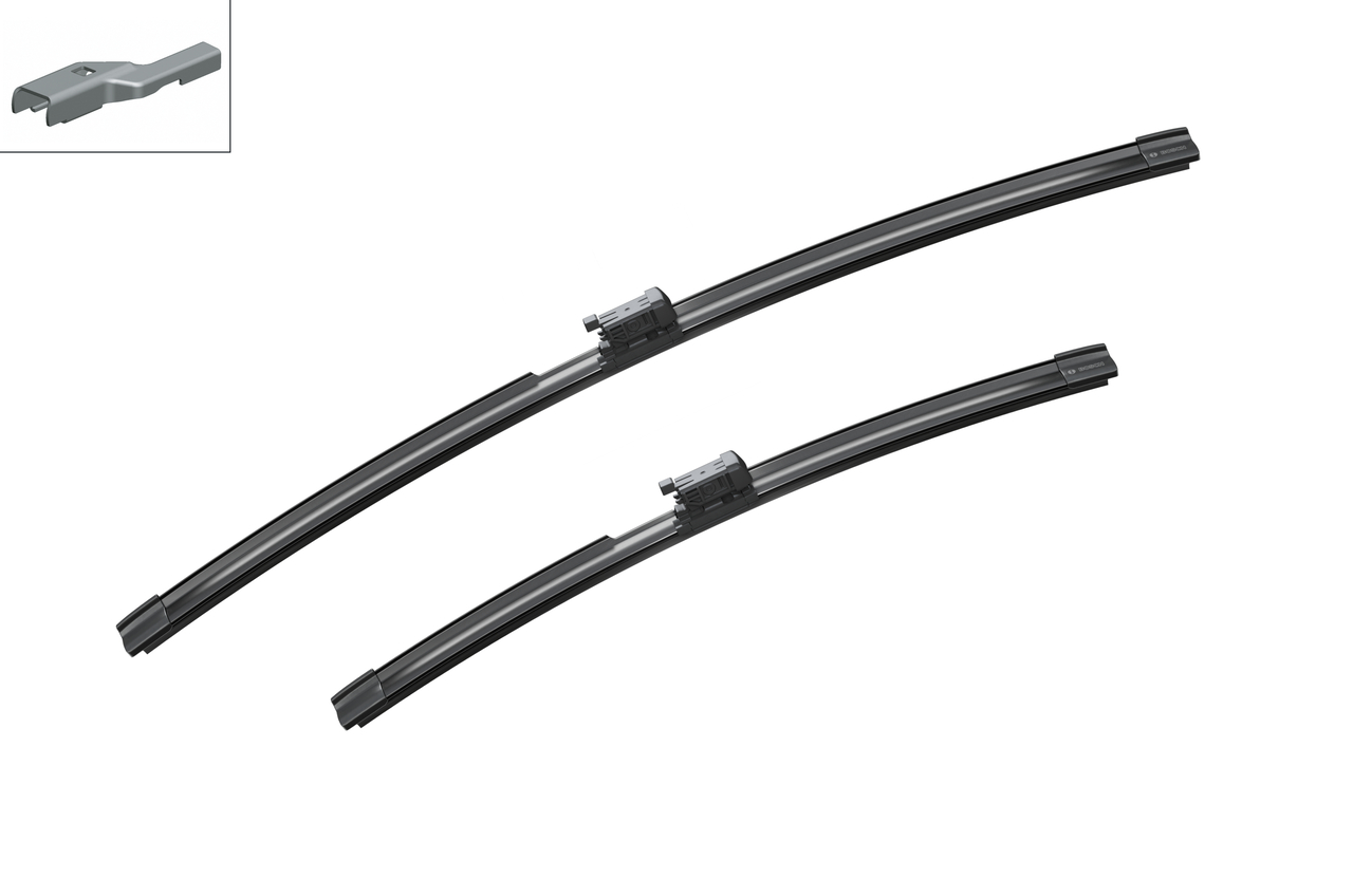 Bosch 3397110008 2x Wiper Blades (Pair) Flat / Aero type