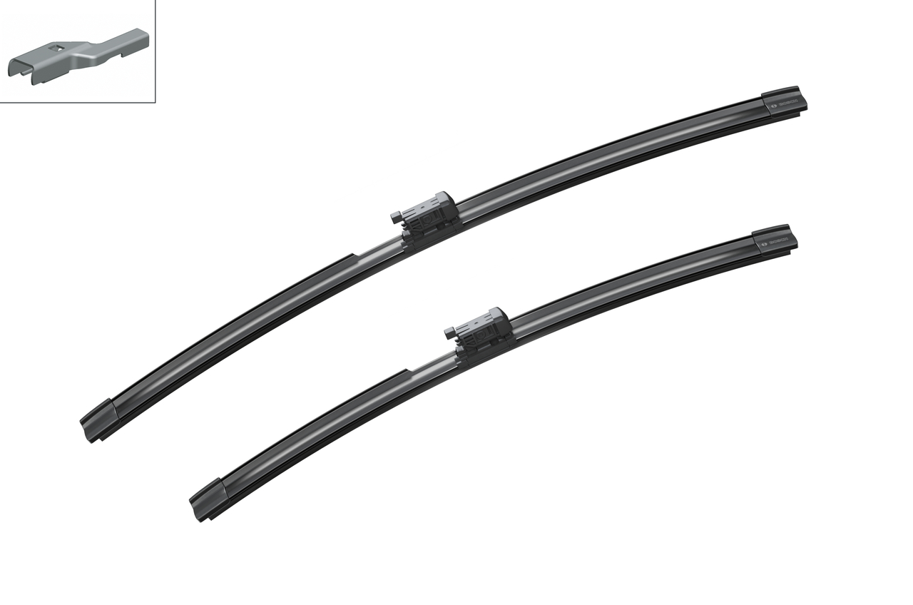 Bosch 3397110009 2x Wiper Blades (Pair) Flat / Aero type
