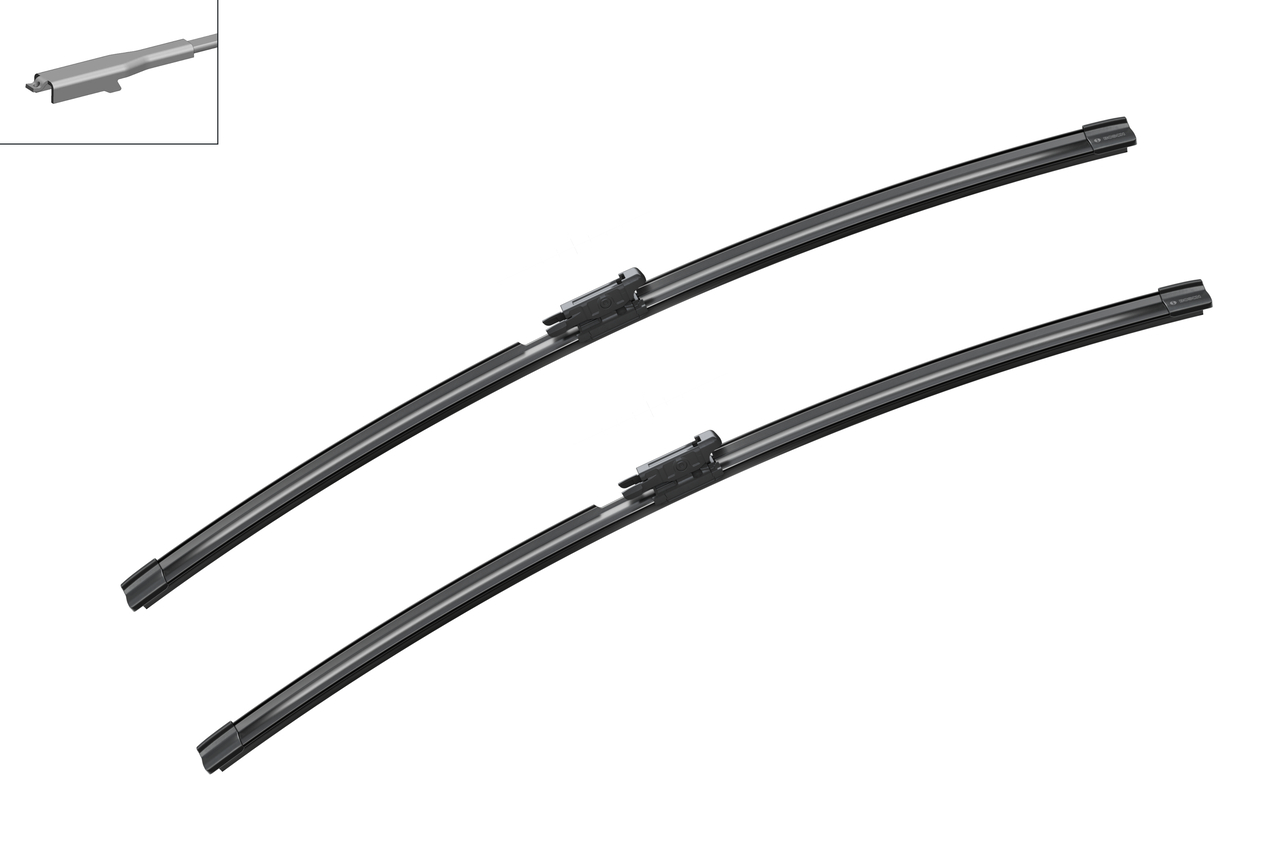 Bosch 339711000A 2x Wiper Blades (Pair) Flat / Aero type