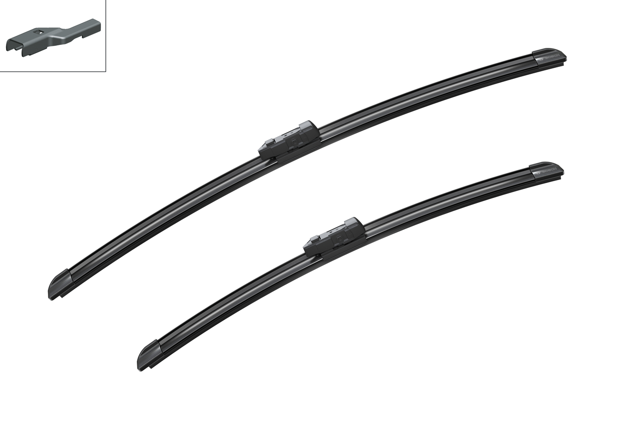 Bosch 3397014945 2x Wiper Blades (Pair) Flat / Aero type