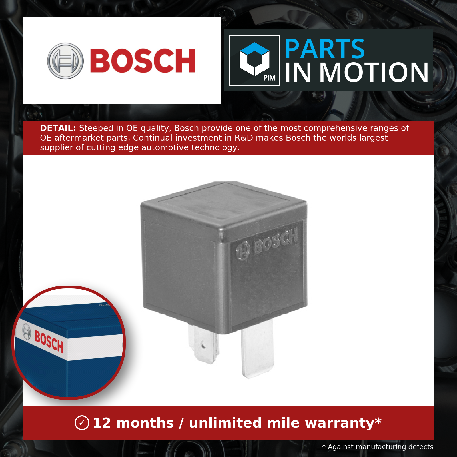 Bosch Relay 0986332001 [PM661379]