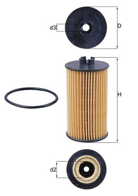Mahle OX401D Oil Filter