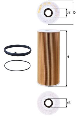 Mahle OX381D Oil Filter