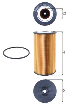 Mahle OX358D Oil Filter