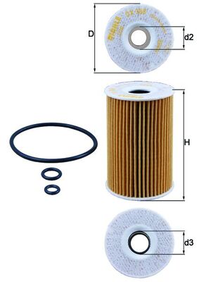 Mahle OX388D Oil Filter
