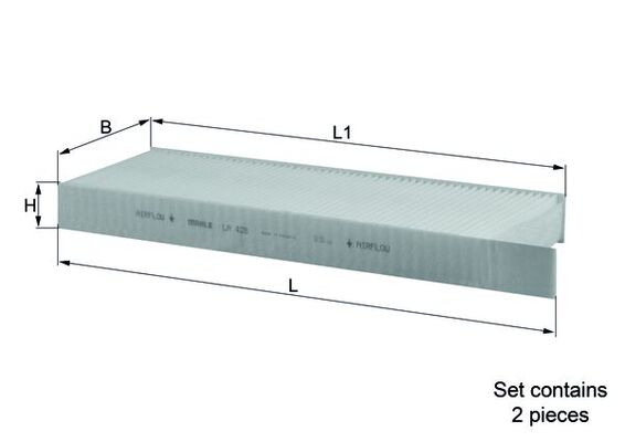 Mahle LA428/S Pollen / Cabin Filter