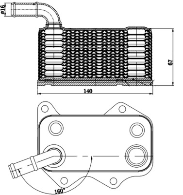 Mahle CLC174000S Oil Cooler