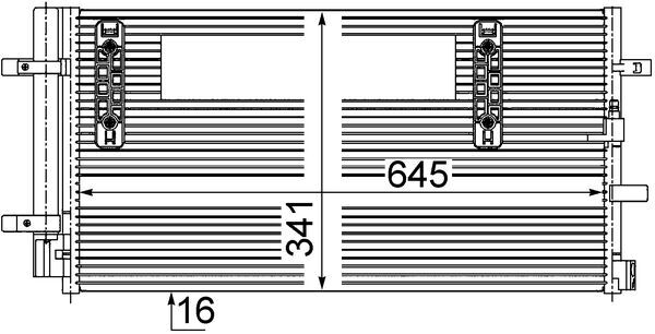 Mahle AC457000S Air Con Condenser