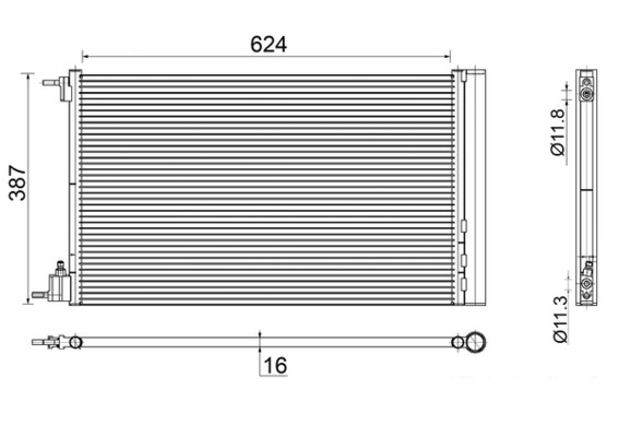 Mahle AC552000S Air Con Condenser