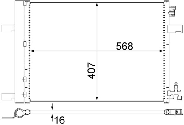 Mahle AC636000S Air Con Condenser