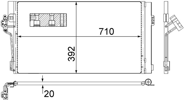 Mahle AC762000S Air Con Condenser