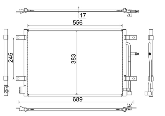 Mahle AC812000S Air Con Condenser