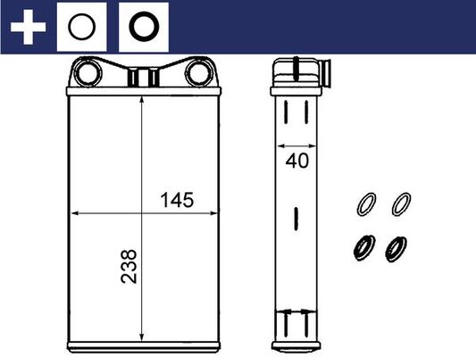 Mahle AH239000S Heater Matrix