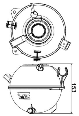 Mahle CRT19000S Coolant Expansion Tank