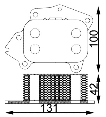 Mahle CLC194000S Oil Cooler