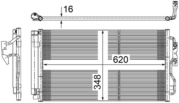 Mahle AC652000S Air Con Condenser