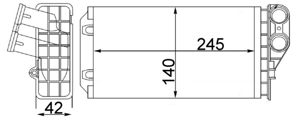 Mahle AH82000S Heater Matrix