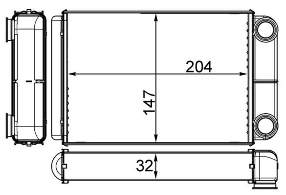 Mahle AH258000S Heater Matrix