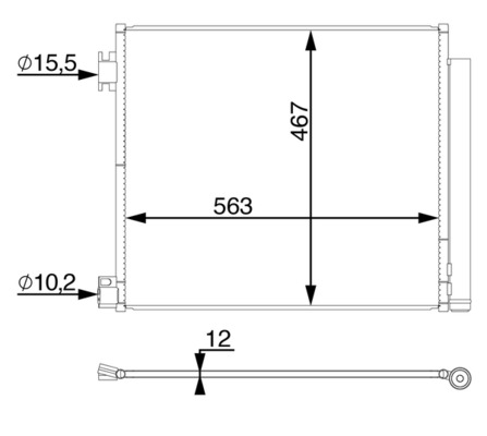 Mahle AC78000S Air Con Condenser