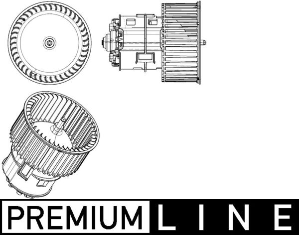 Mahle AB183000P Interior Blower Motor