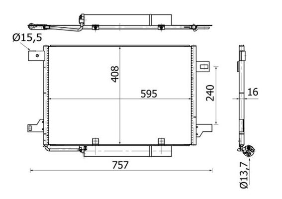 Mahle AC369000S Air Con Condenser