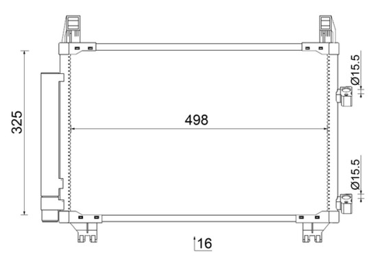 Mahle AC793000S Air Con Condenser