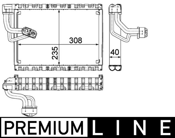 Mahle AE90000P Air Con Evaporator