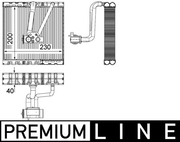 Mahle AE93000P Air Con Evaporator