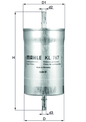 Mahle KL767 Fuel Filter