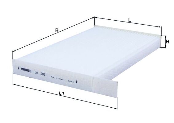BORG & BECK BFC1249 Filtro Abitacolo Standard – 260x149x25 Mm Per Auto, Sostituzione Annuale Per Aria Pulita